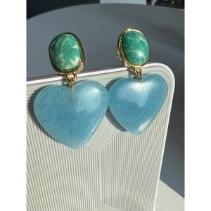 Lizzie Fortunate Great Escape Turquoise Heart Earrings